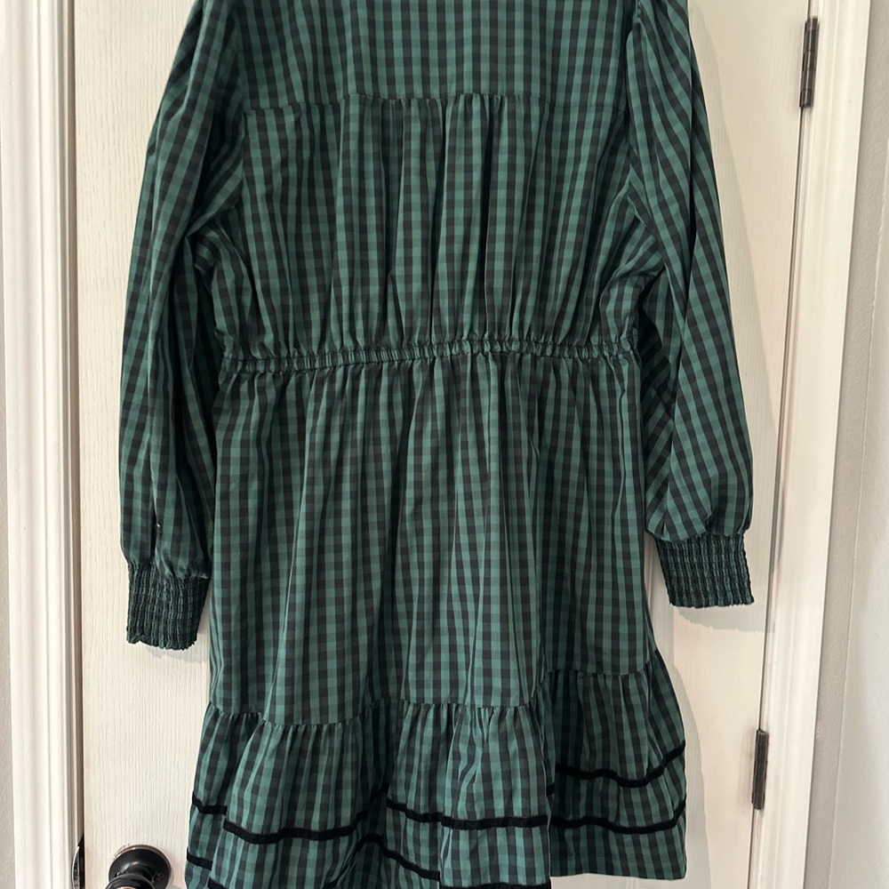 Draper James 3X Green and Black Gingham Dress - Picture 7 of 9